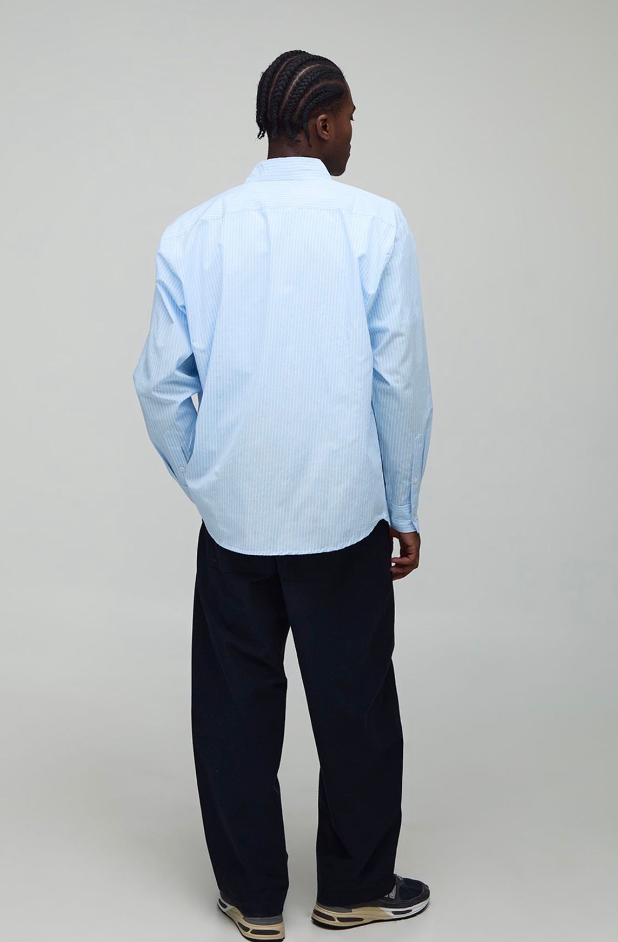 BoohooMAN Oversized Stripe Man Embroidered Long Sleeve Sleeve Shirt