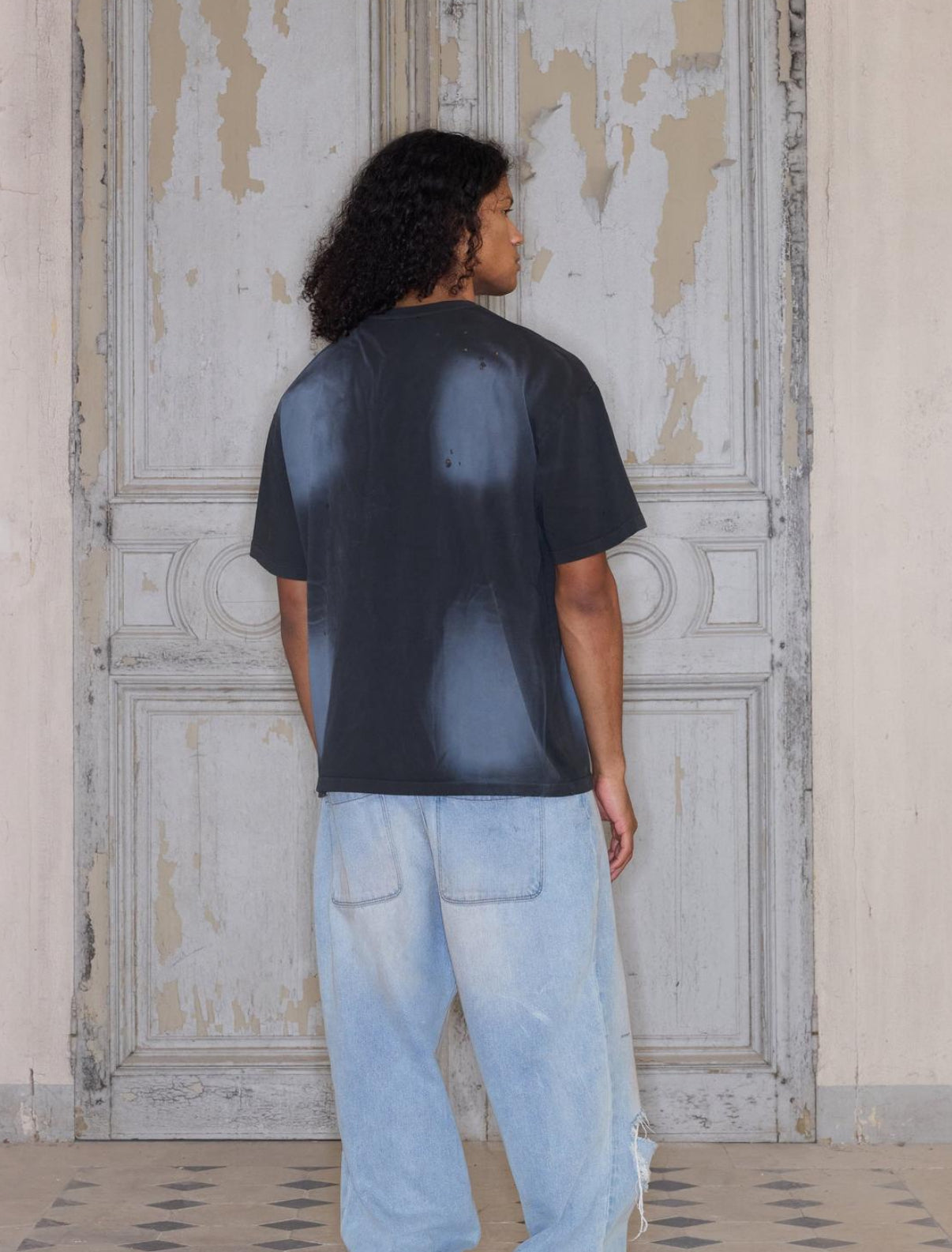 BoohooMAN PREMIUM OVERSIZED WASHED AND PRINTED T-SHIRT
