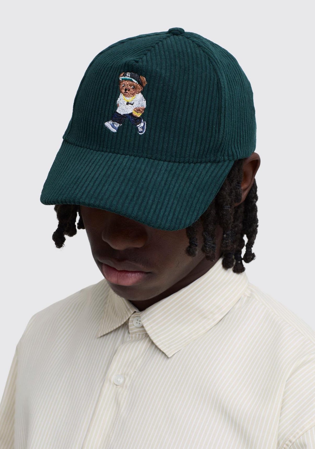 BoohooMAN Teddy Cord Cap