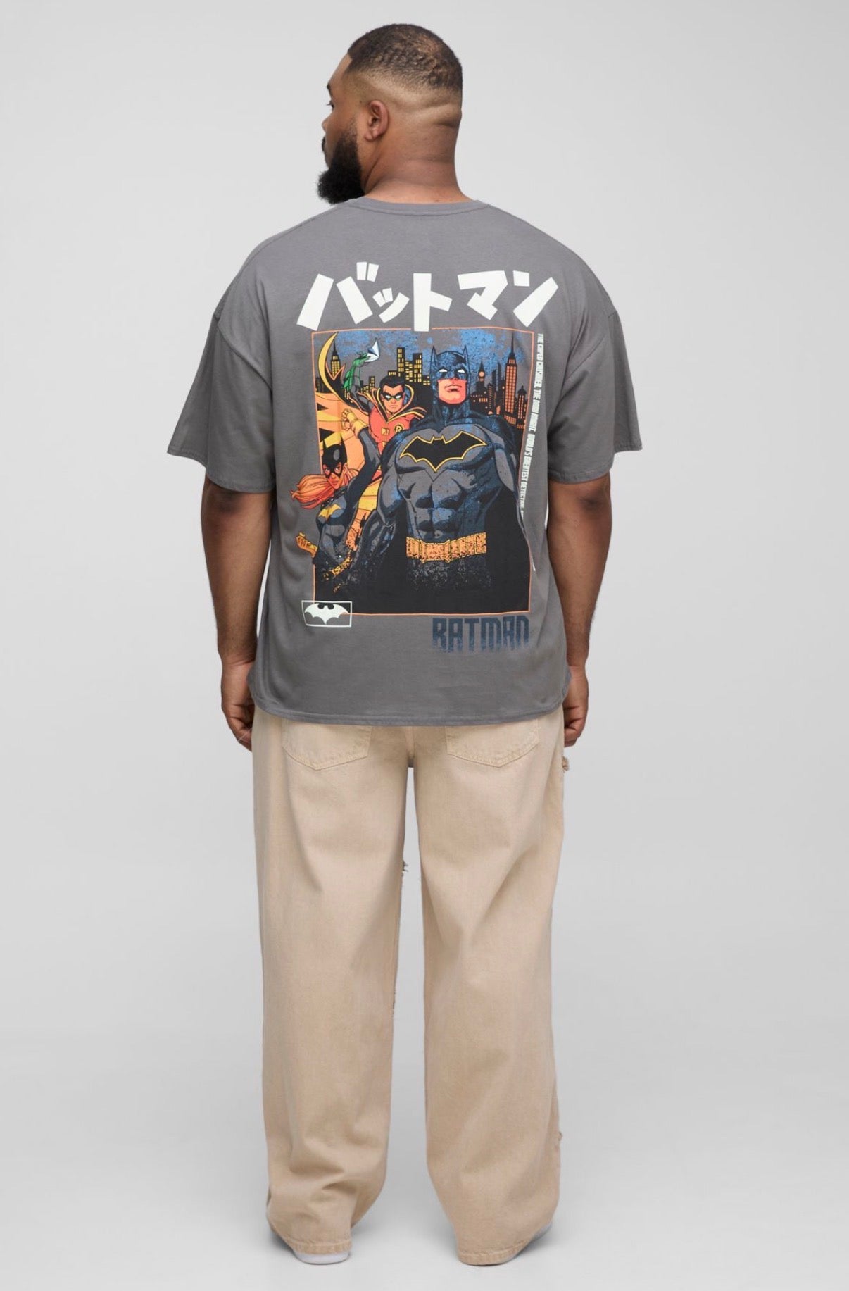 BoohooMAN Plus Raw Edge Straight Fit Overdye Carpenter Jeans