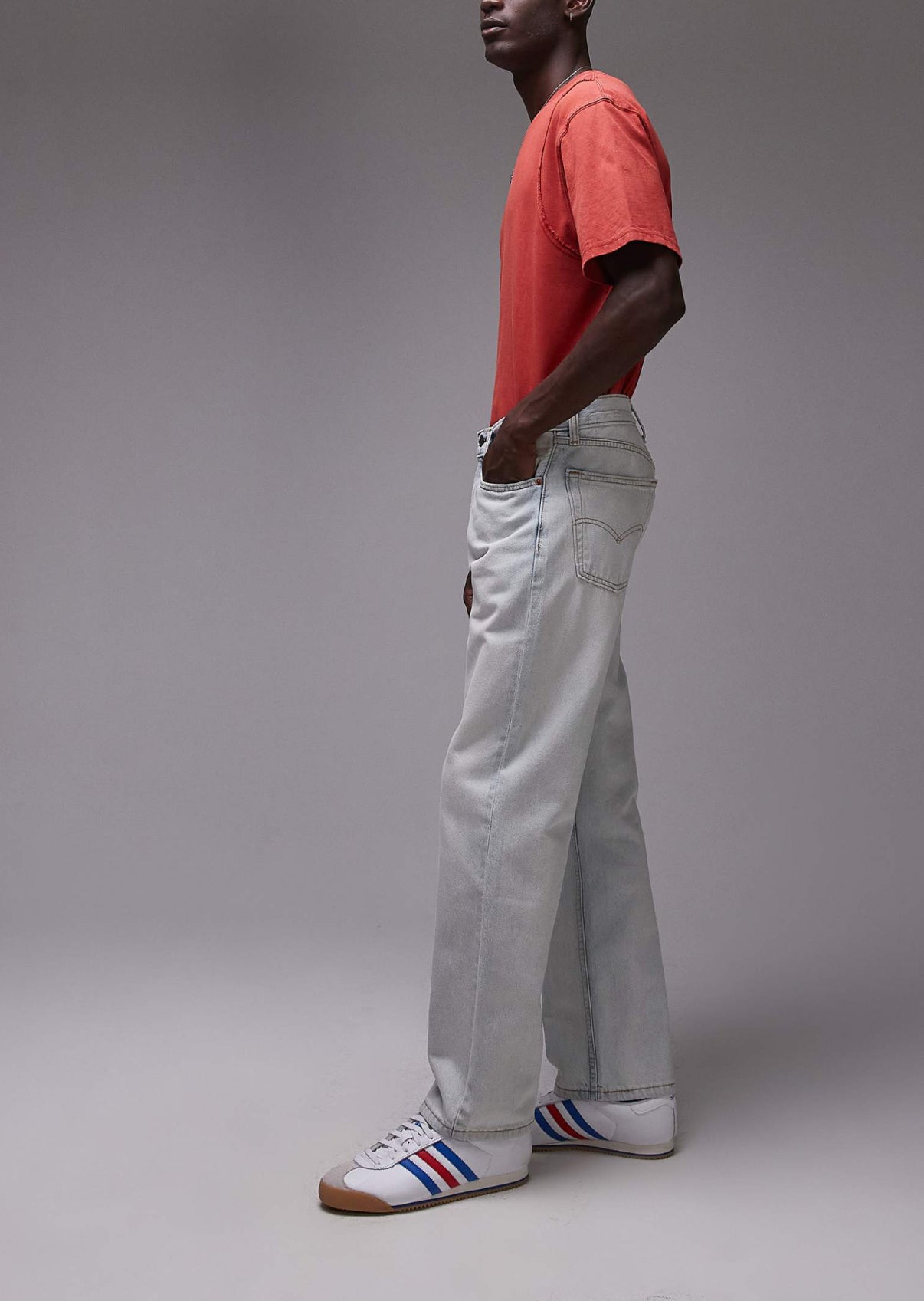 Levi's 555 '96 straight fit jeans in light blue wash