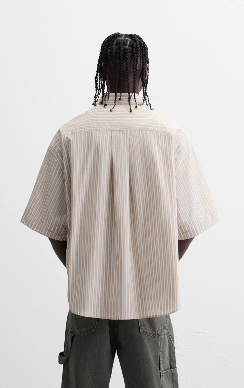 Zara Striped oversized shirt