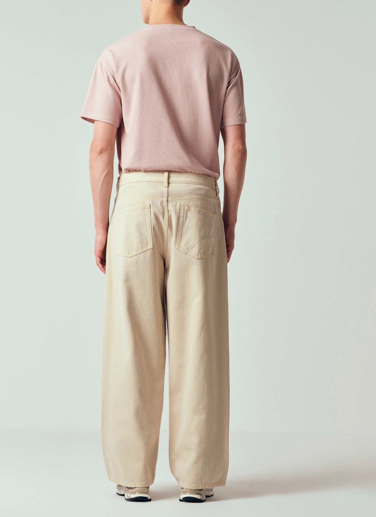 ASOS DESIGN baggy jeans in ecru