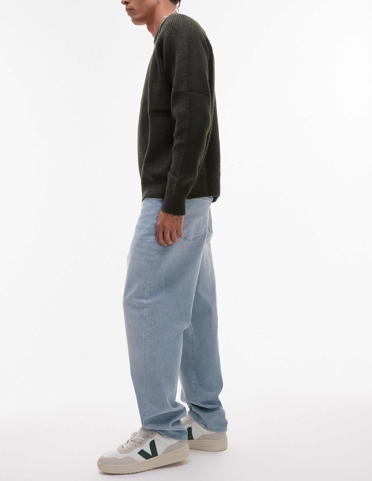 Selected Homme Toby slim tapered jeans in light blue