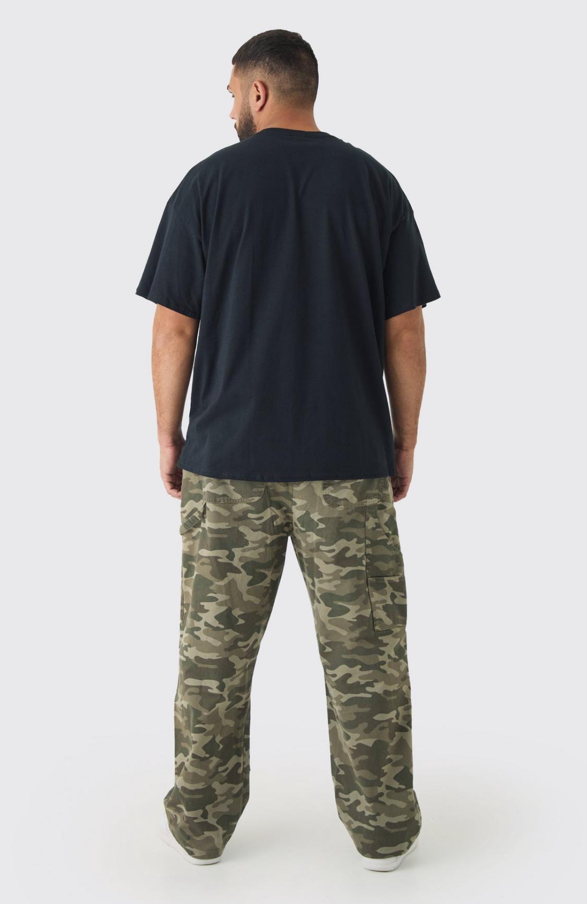 BoohooMAN PLUS GARBAGE LICENSE PRINT T-SHIRT