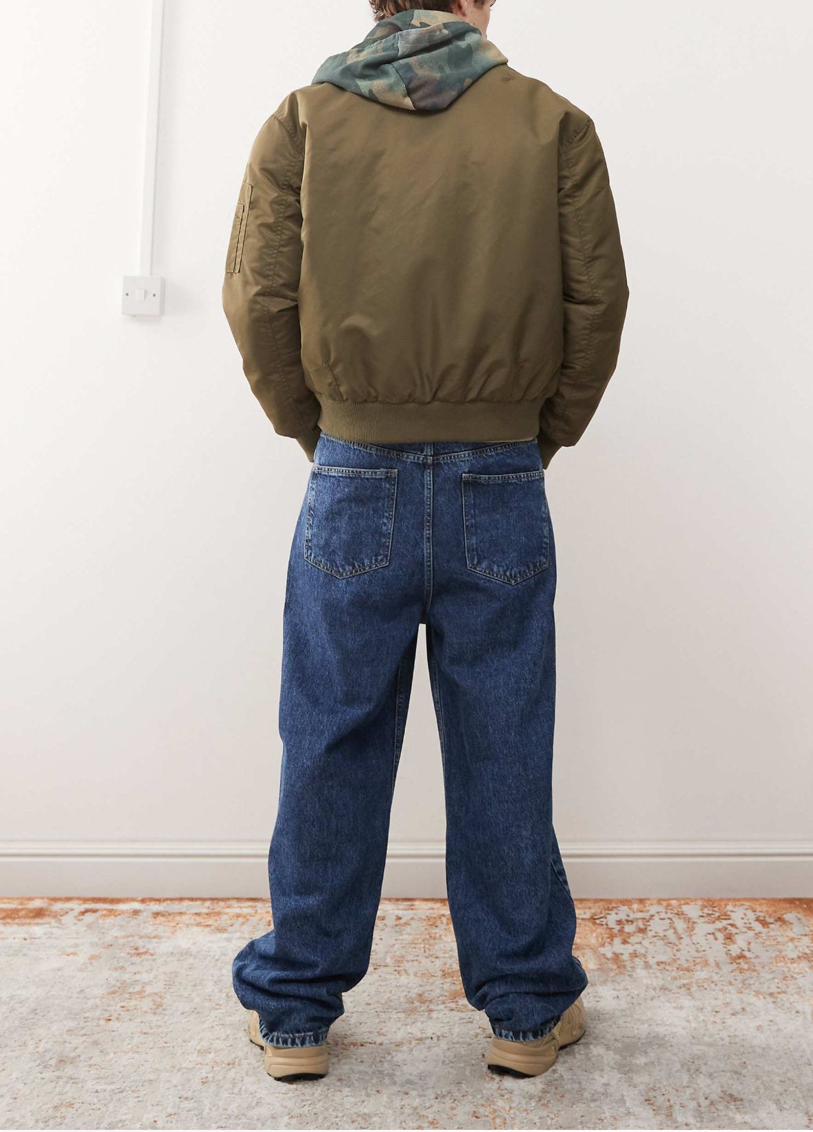 Reclaimed Vintage baggy dad jean in washed blue