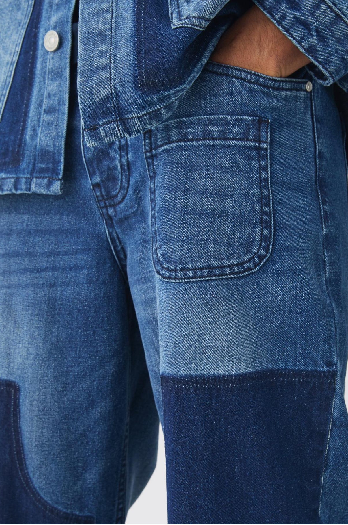 BoohooMAN Rigid Baggy Carpenter Dyed Jeans