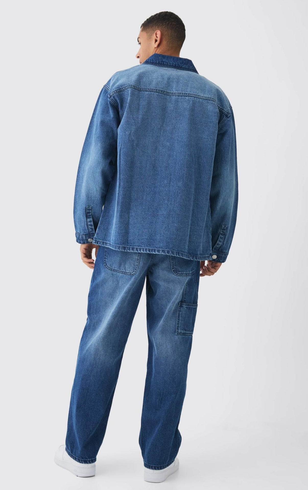 BoohooMAN Rigid Baggy Carpenter Dyed Jeans