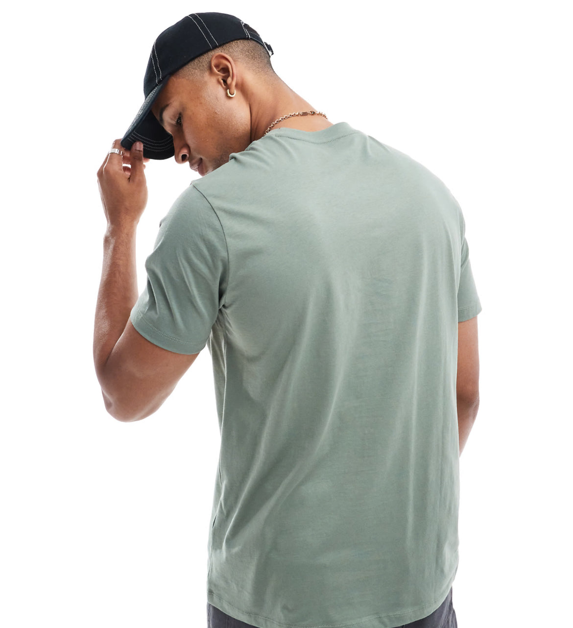 Armani Exchange boxy fit t-shirt with chest logo in green