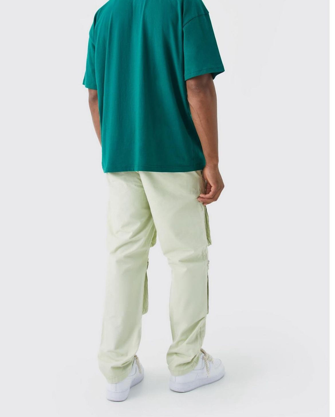 BoohooMan Straight Leg Multi Cargo Ripstop Trouser With Tonal Branding