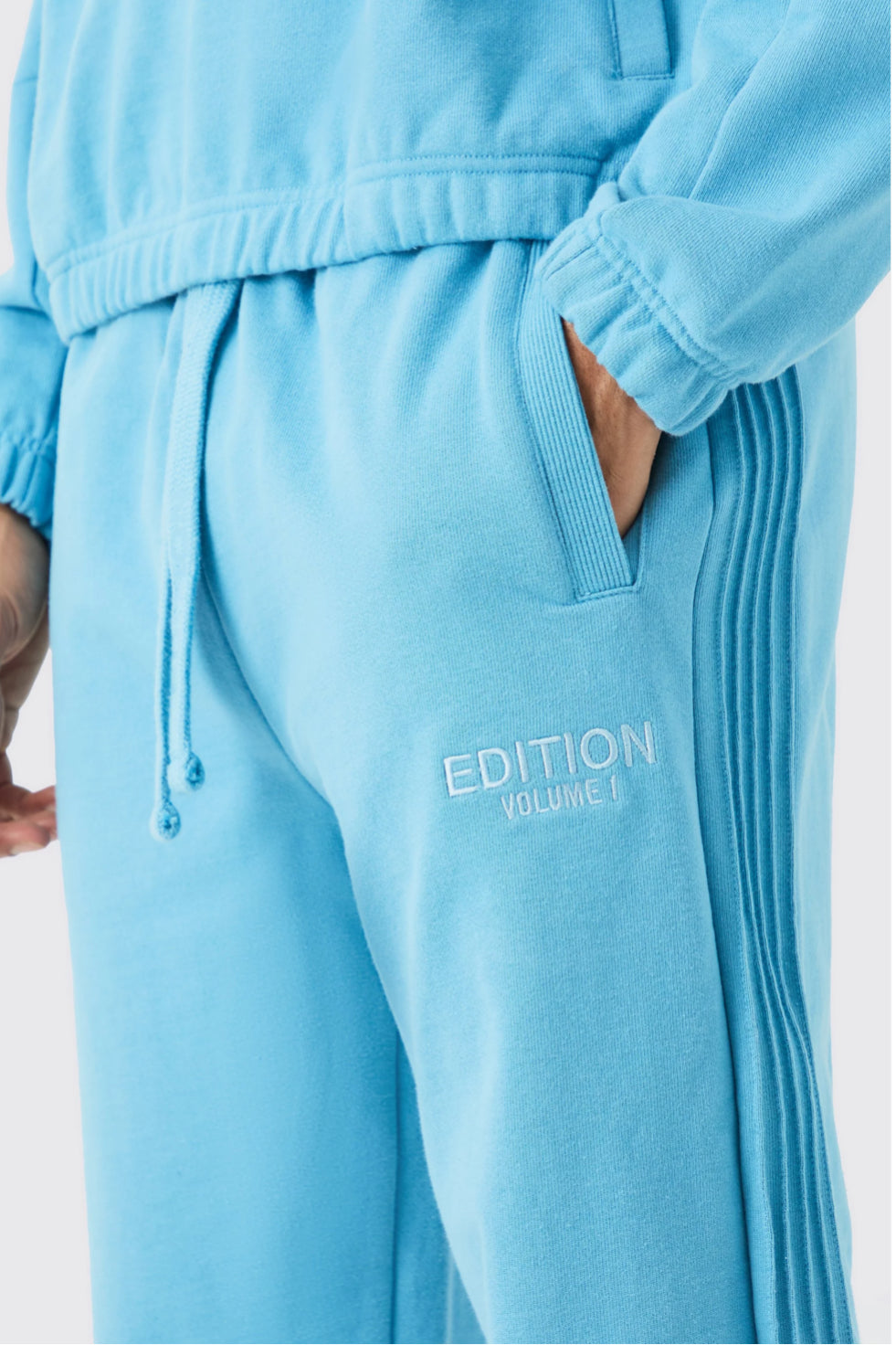 BOOHOOMAN EDITION OVERSIZED PINTUCK DETAIL HEAVYWEIGHT JOGGER