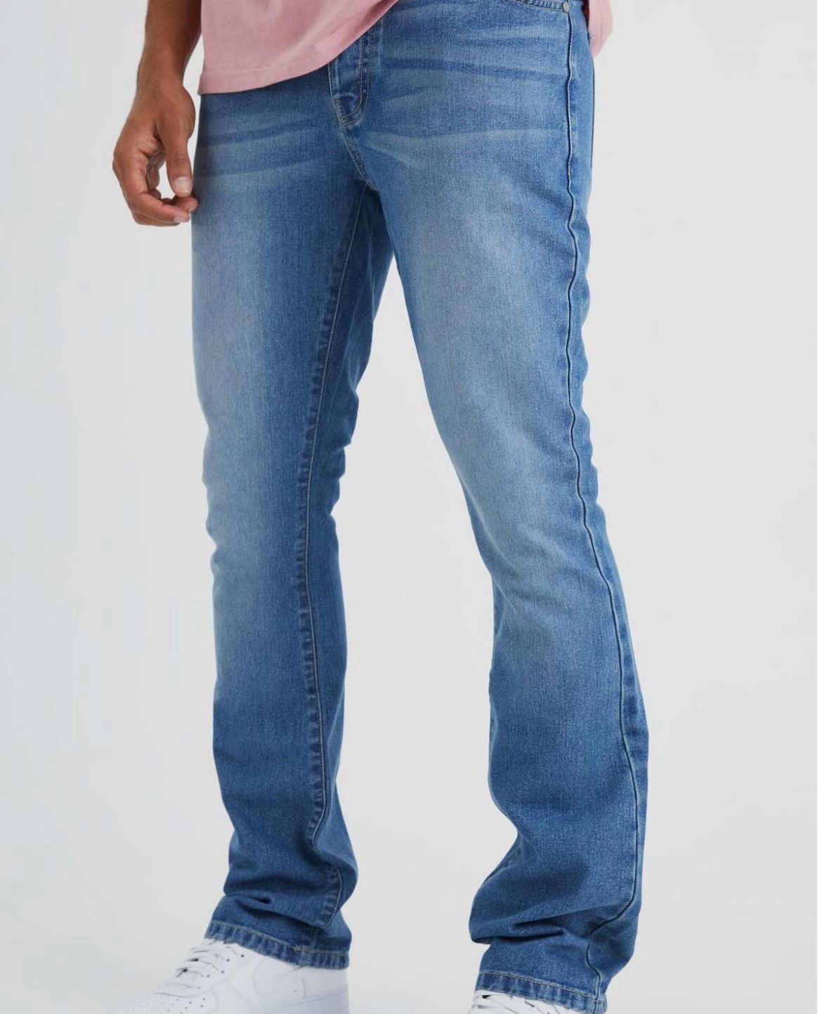 BoohooMan Slim Rigid Flare Jean