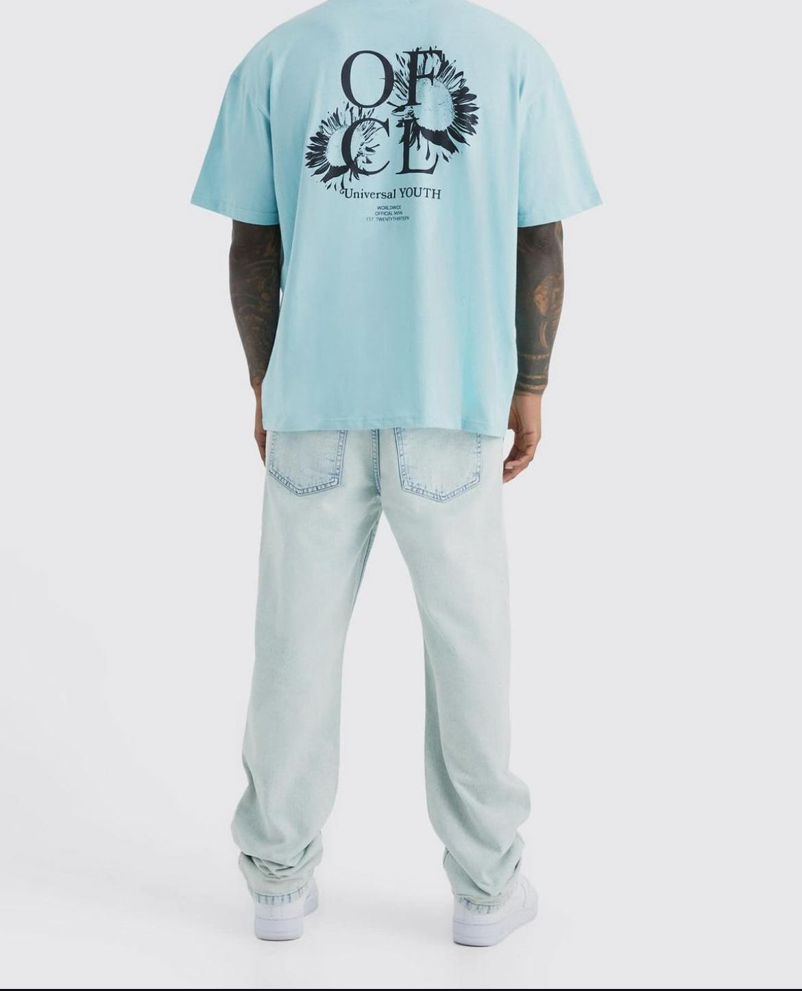BoohooMan Relaxed Rigid Jean