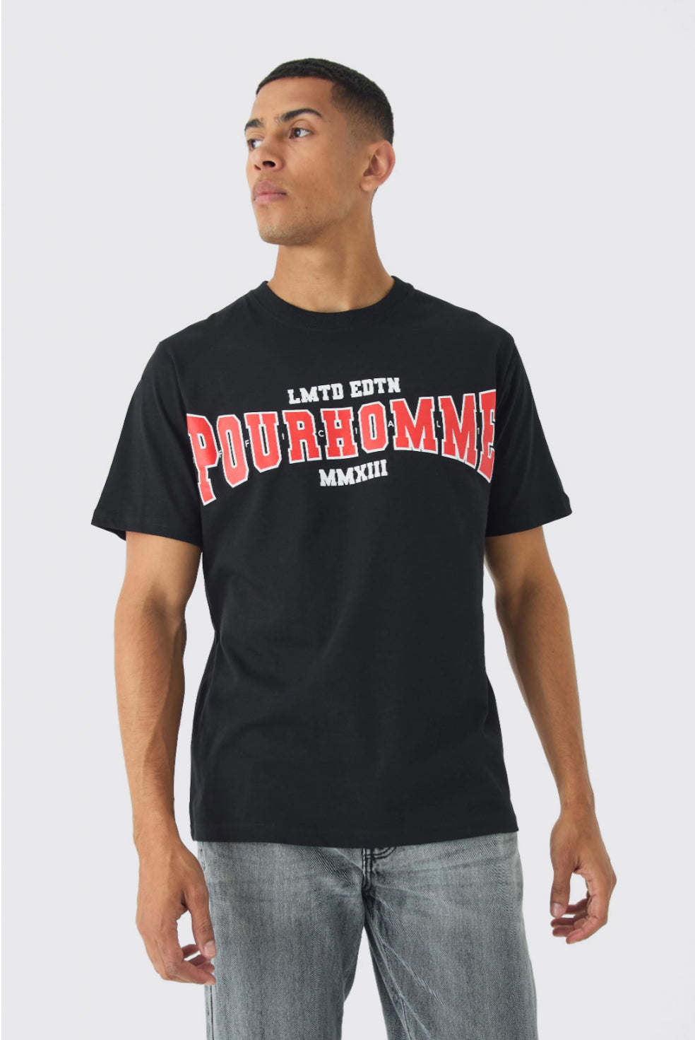 BoohooMan Regular Fit Pour Homme Print T-Shirt
