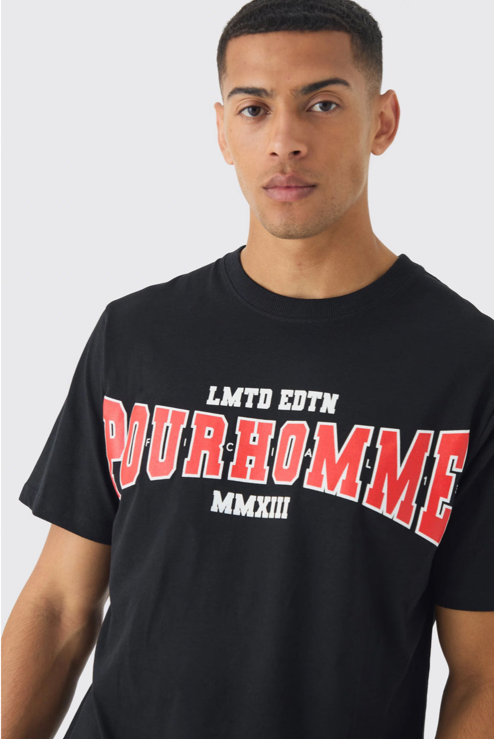 BoohooMan Regular Fit Pour Homme Print T-Shirt