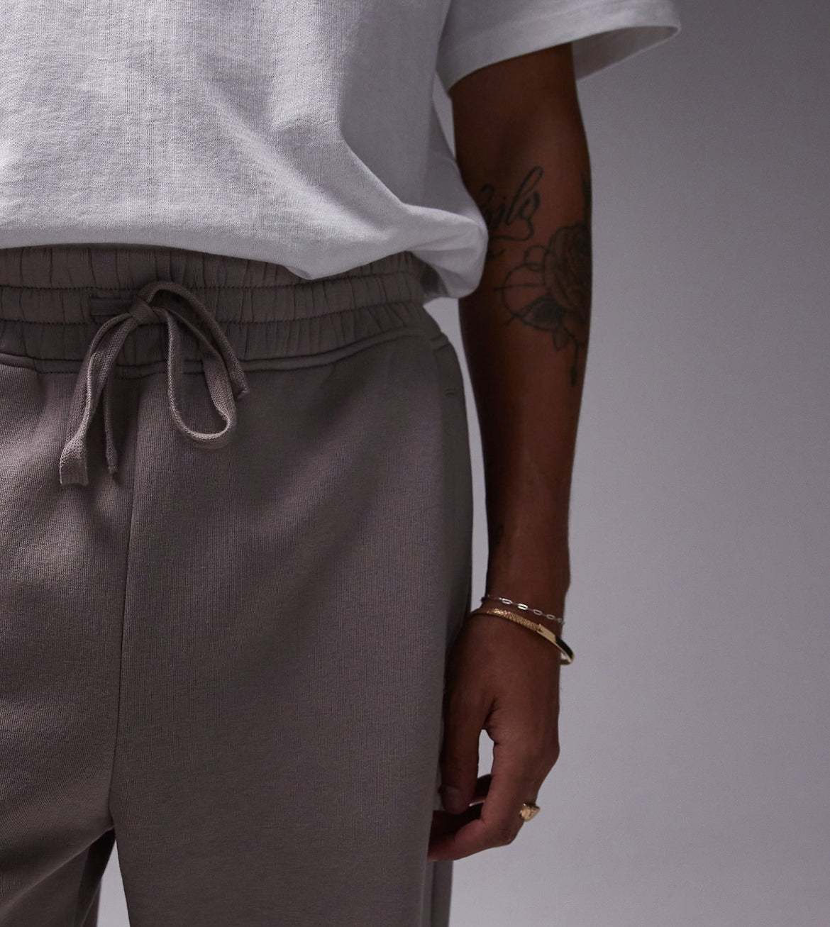 Topman straight leg jogger in stone