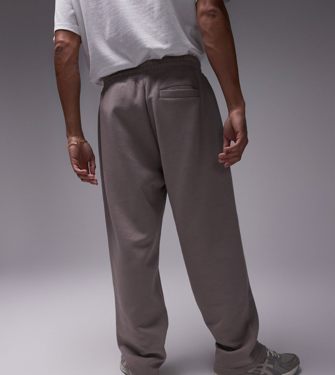 Topman straight leg jogger in stone