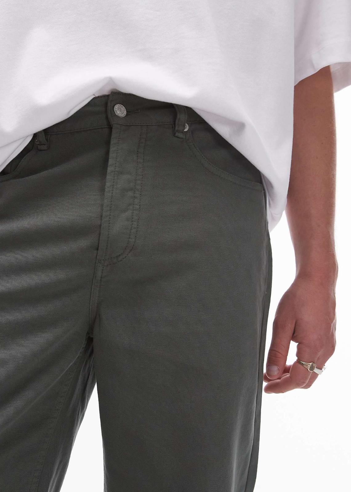 Topman loose trousers in green