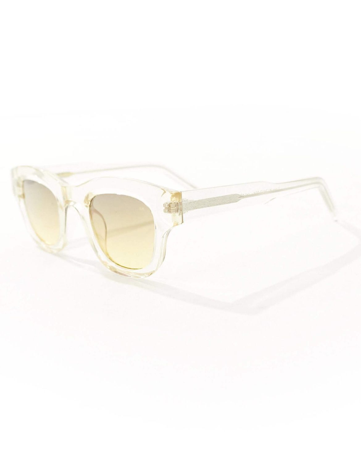 A.Kjaerbede Lane round sunglasses in ecru transparent