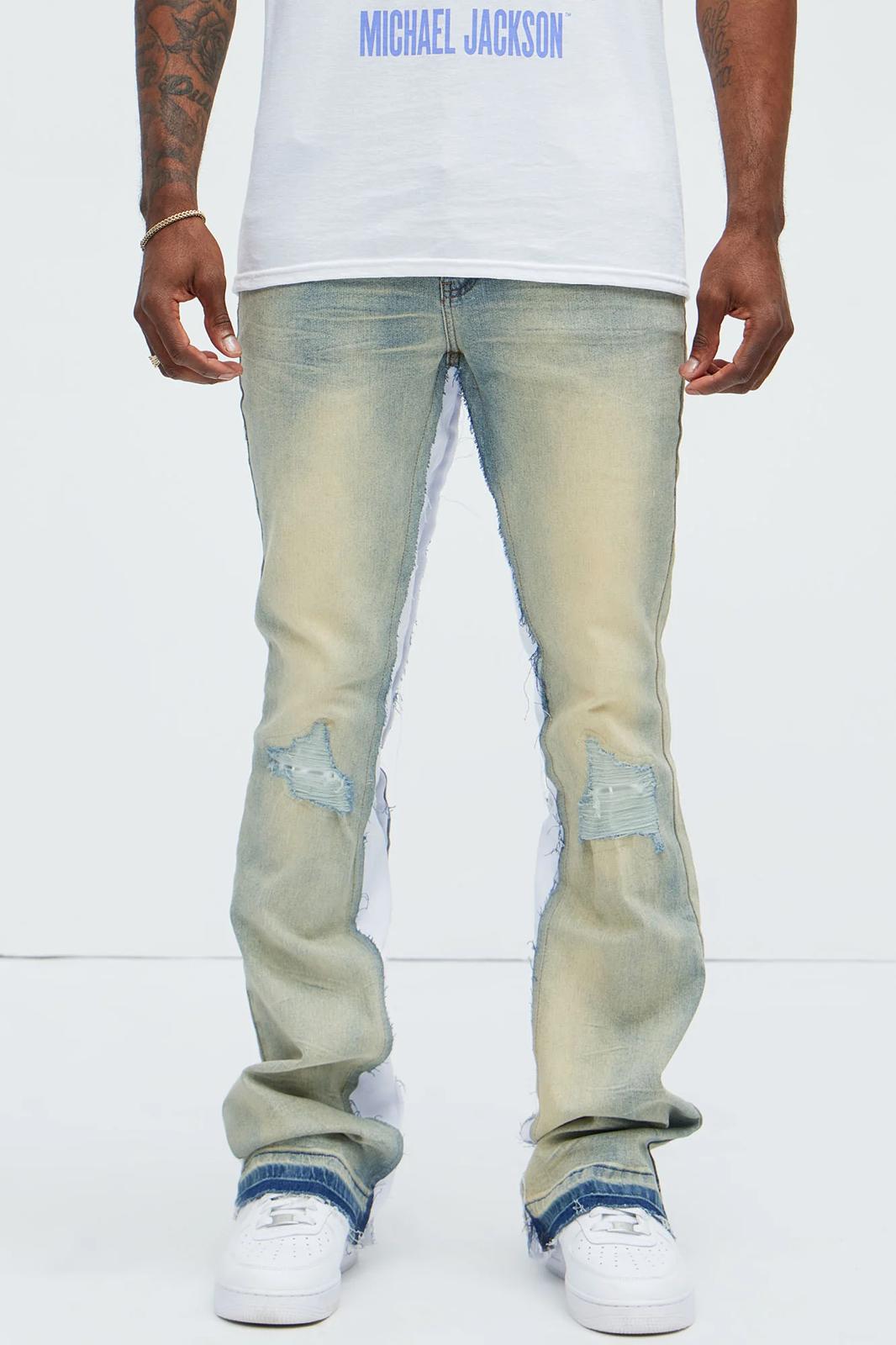 Fashion nova  Move Along Skinny Flare Jeans - Light Wash