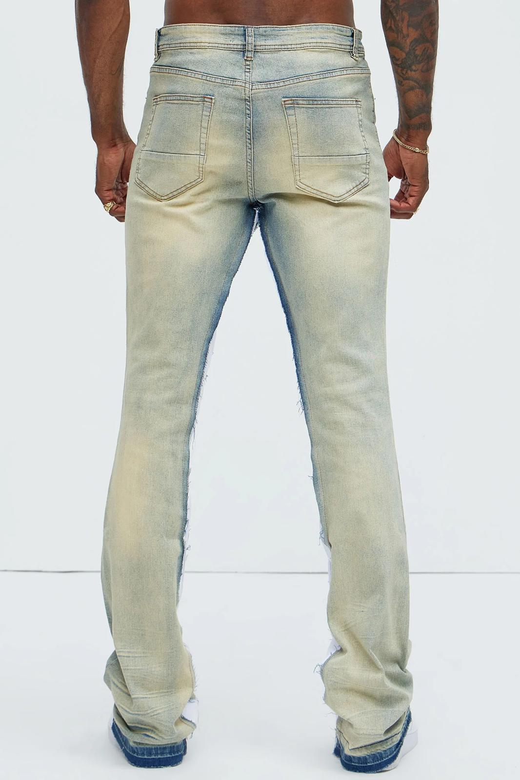 Fashion nova  Move Along Skinny Flare Jeans - Light Wash