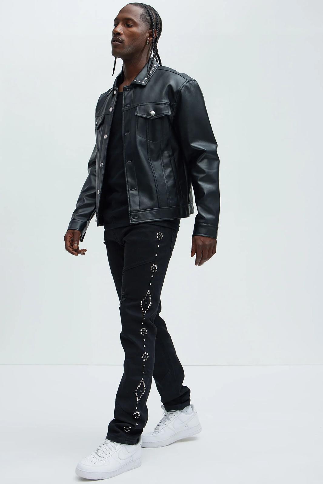 Fashion nova Be Along The Sides Straight Jeans - Black