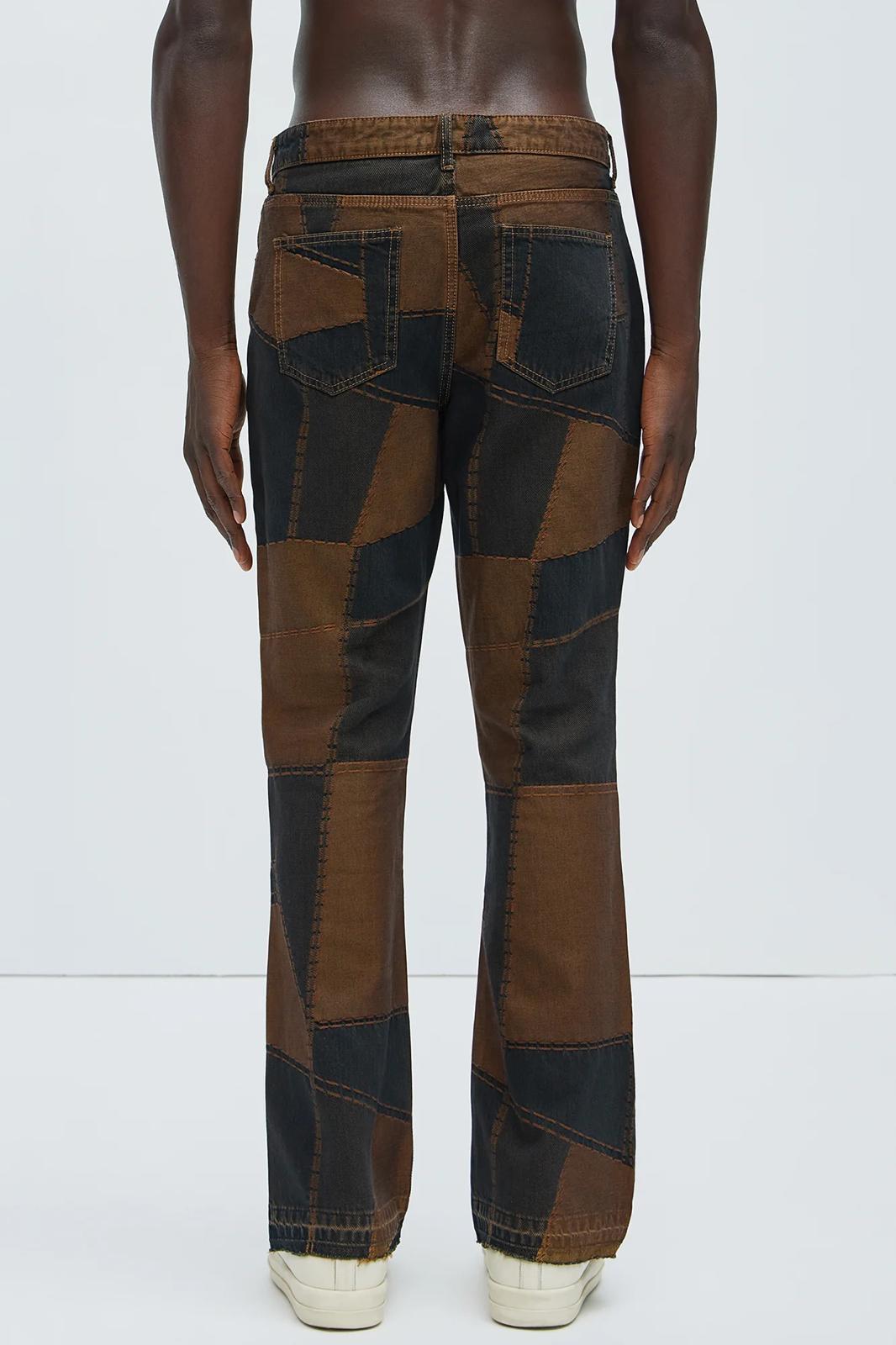 Fashion nova Verdugo Stacked Slim Flare Jeans - Brown/combo