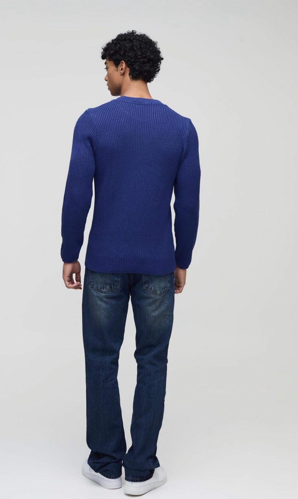 boohooman Slim Flared Stacked Washed Jeans