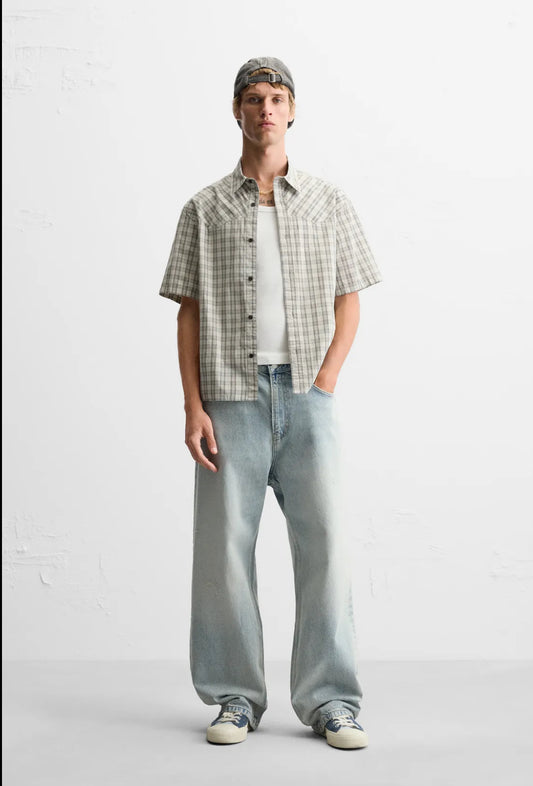 Zara check shirt