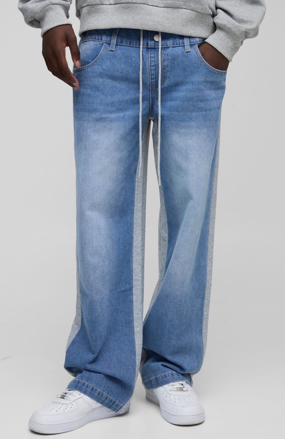 BoohooMAN Relaxed Fit Hybrid Jogger Jean