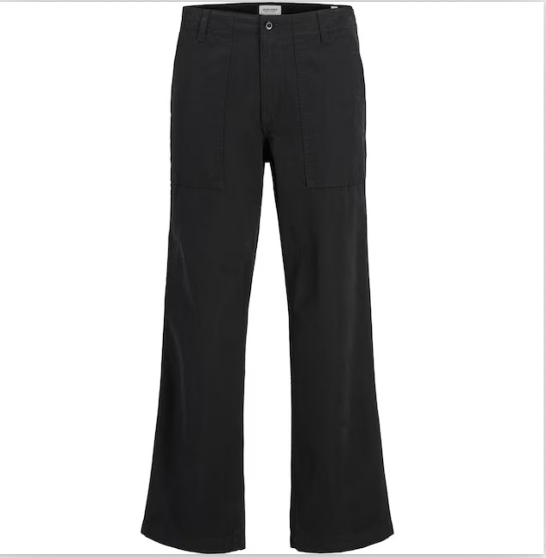 Jack and Jones Flared Chinos Trousers in black