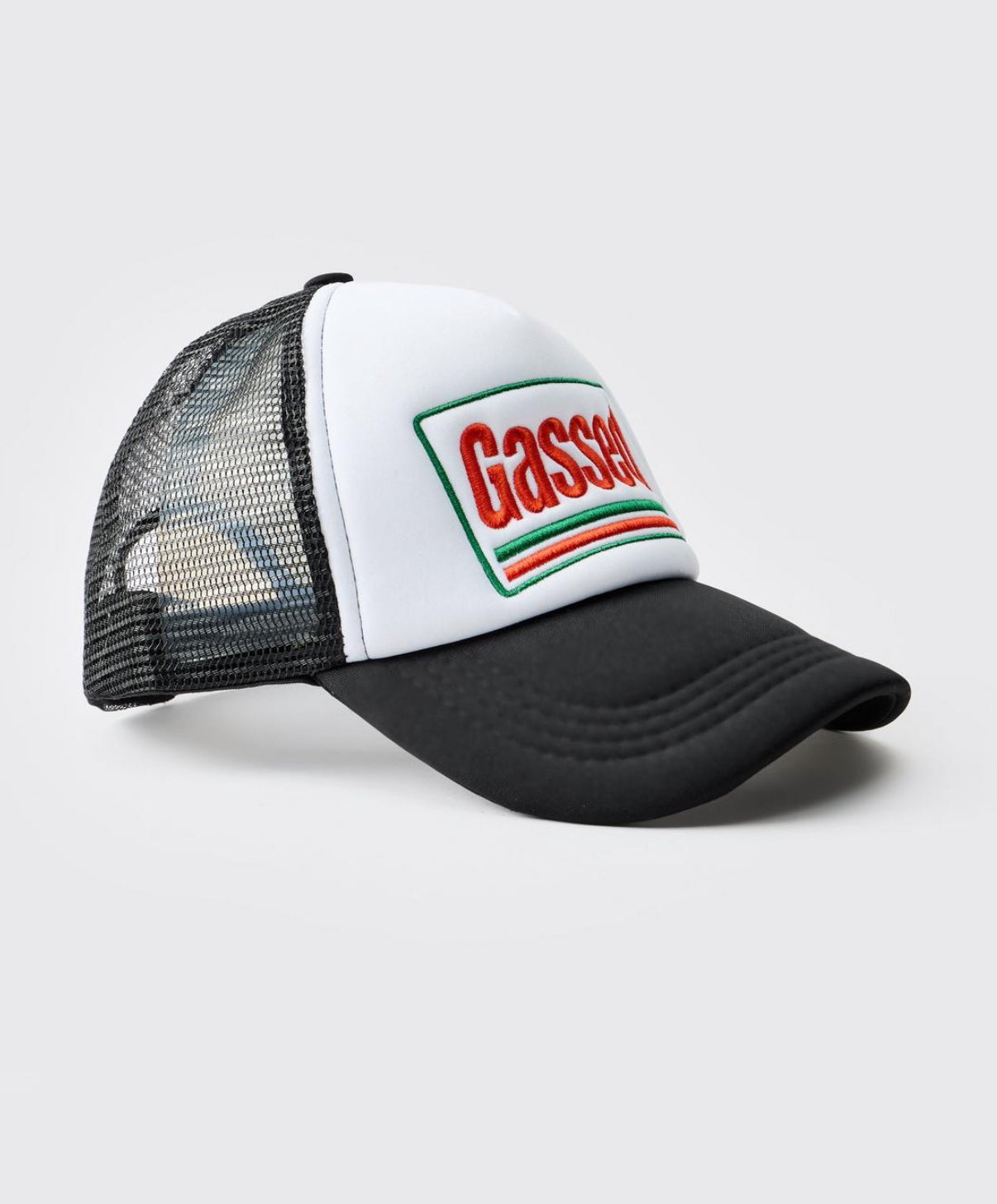 BoohooMAN Gassed Graphic Trucker Cap