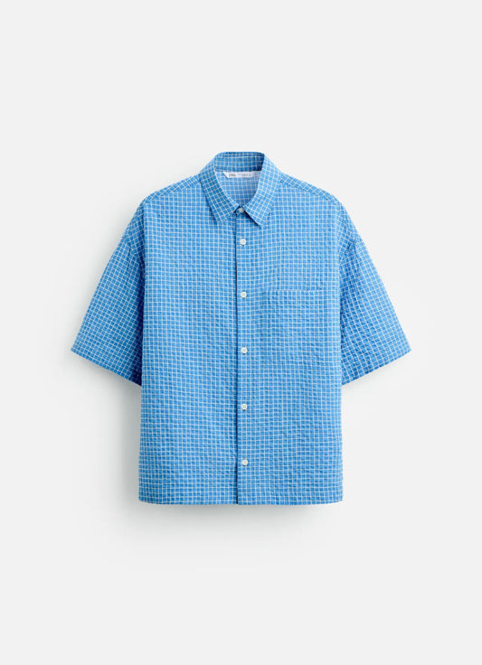 Zara Textured check shirt