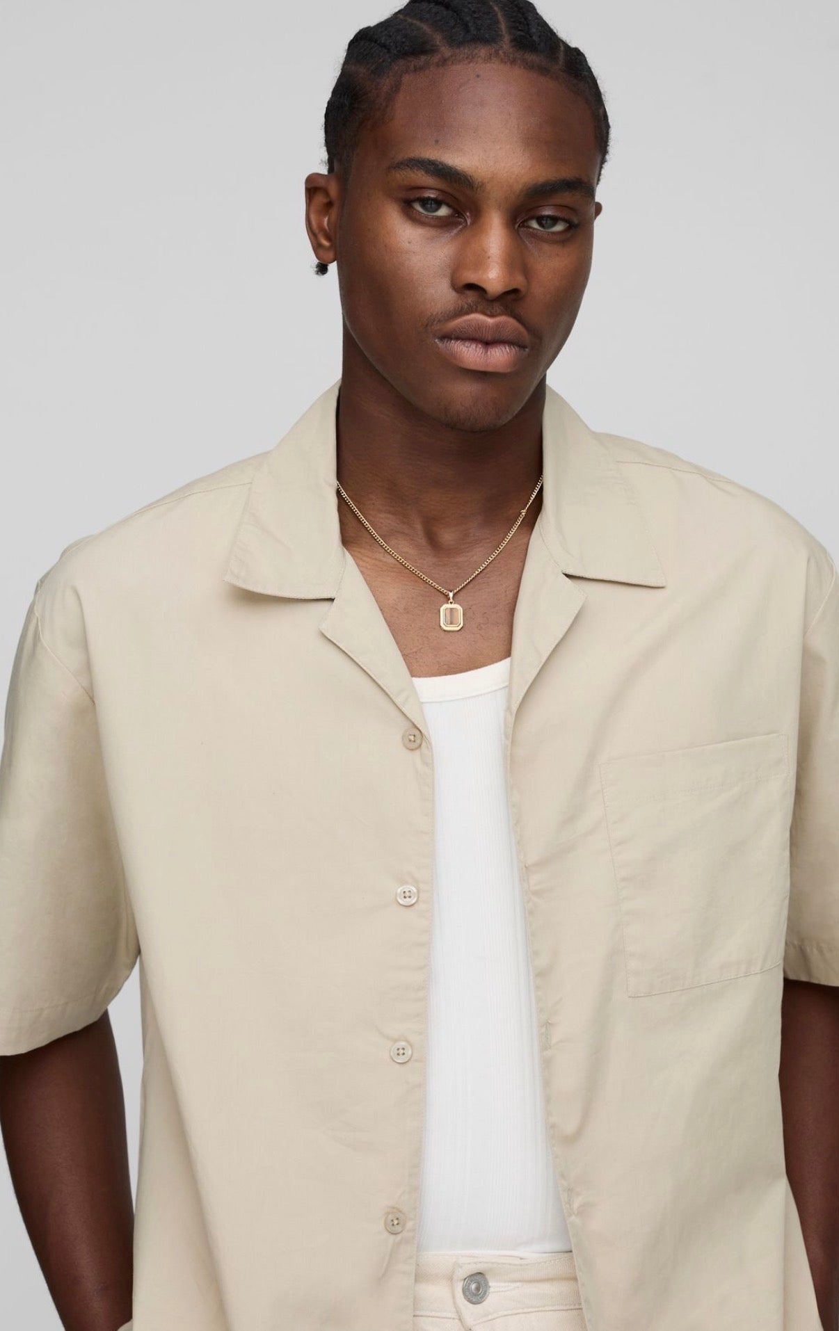 BoohooMAN Oversized Chilli Revere Shirt