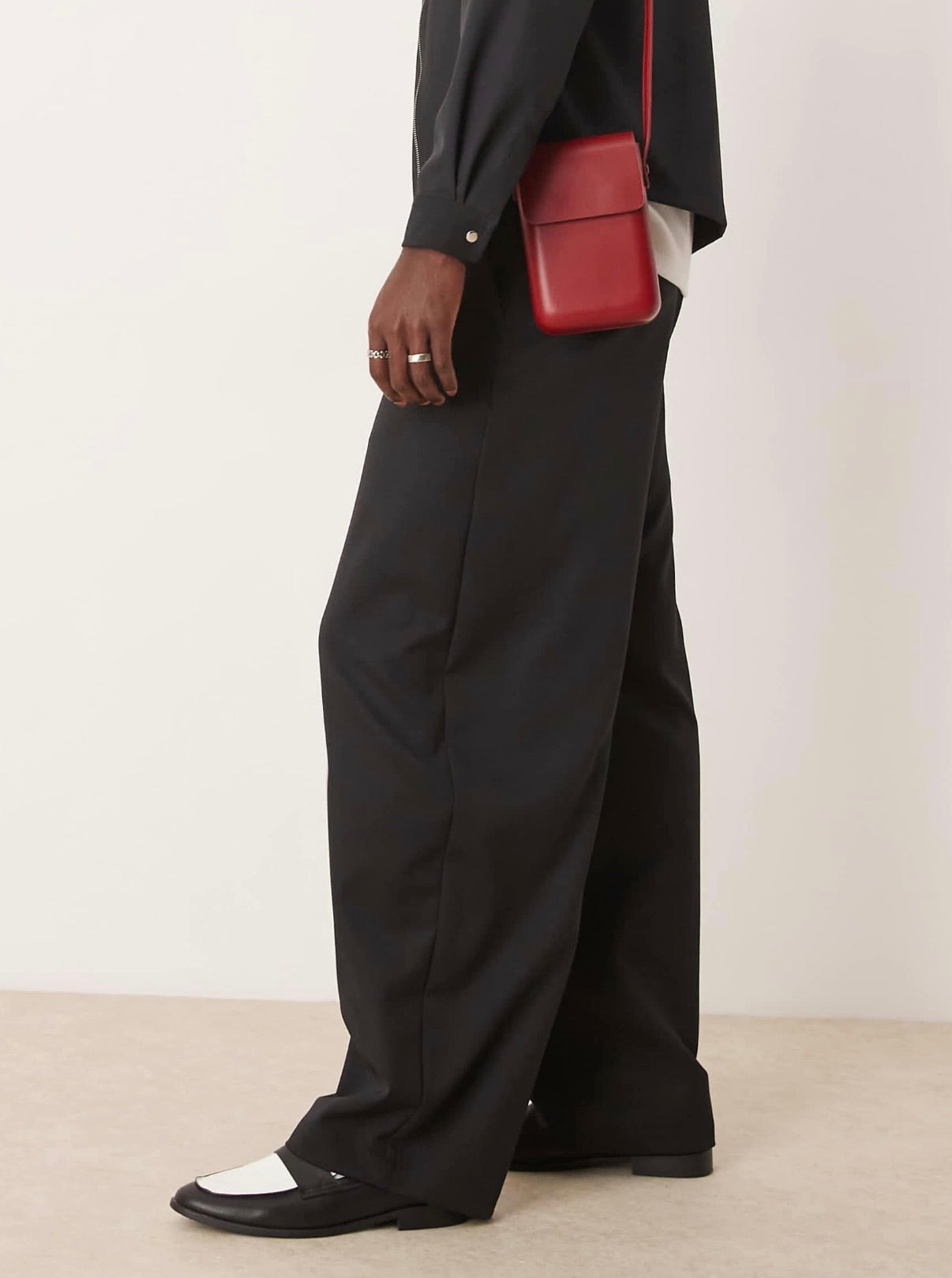 ASOS design cocoon fit trouser in black