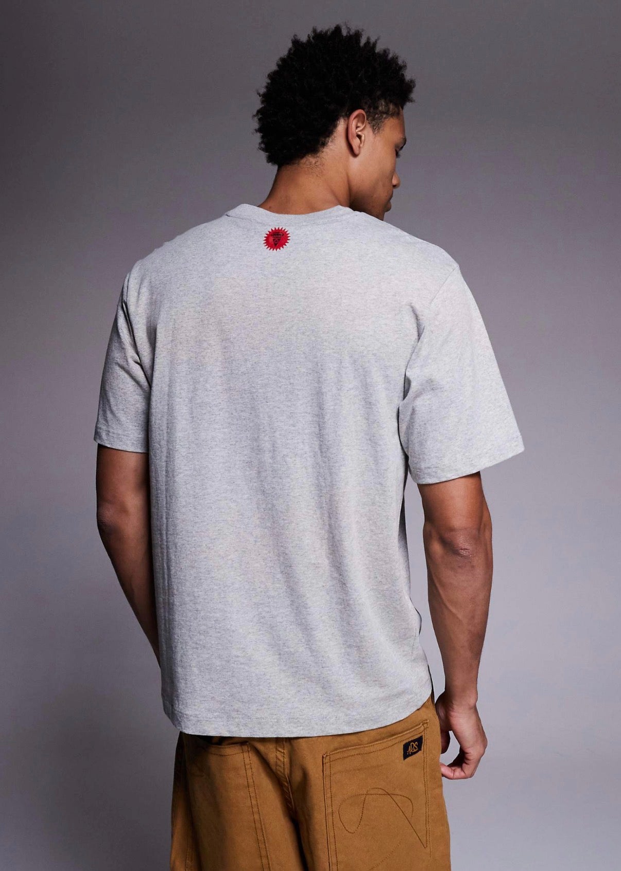 ICE CREAM BULLDOG T-SHIRT - HEATHER GREY
