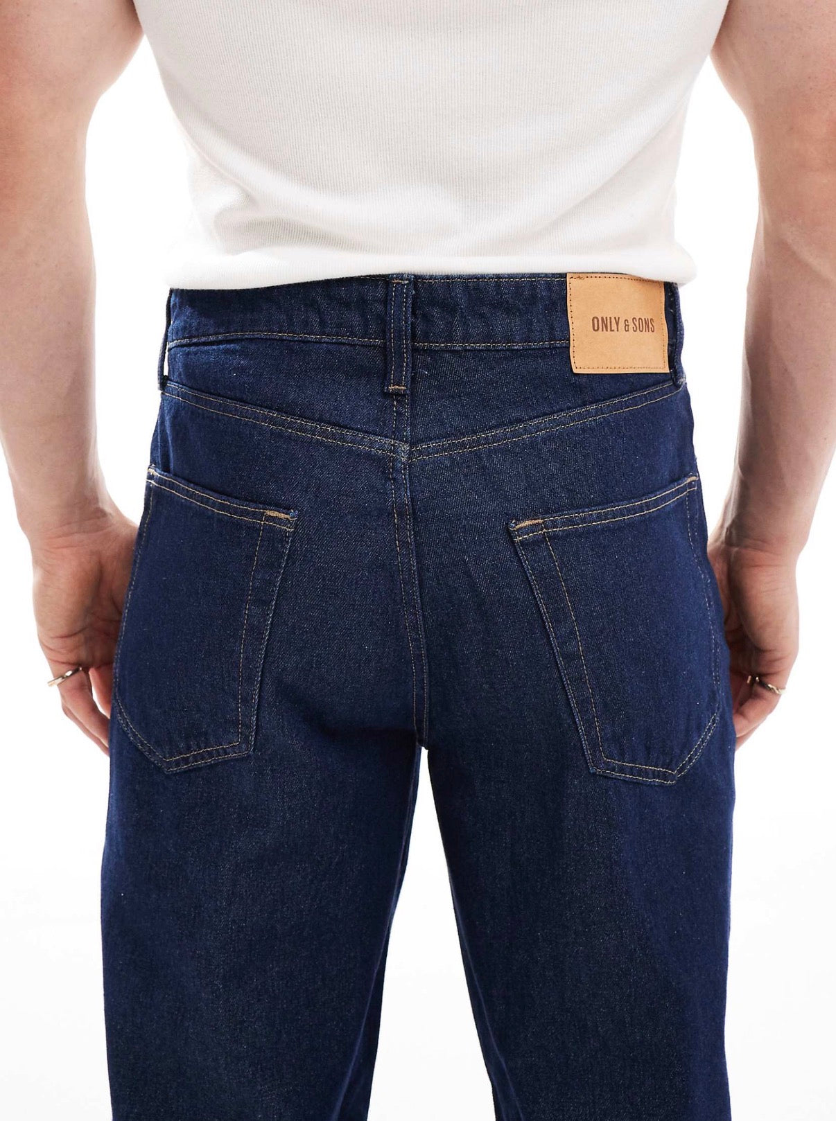 ONLY & SONS baggy fit jeans in indigo