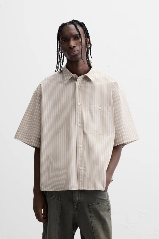 Zara Striped oversized shirt