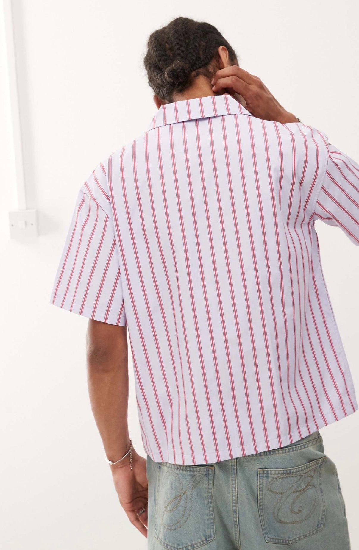 Prohibited bahama stripe shirt in red