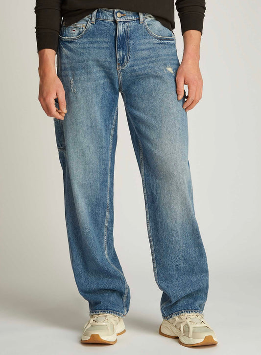 Tommy Jeans Jaimie loose straight carpetener jeans in mid wash