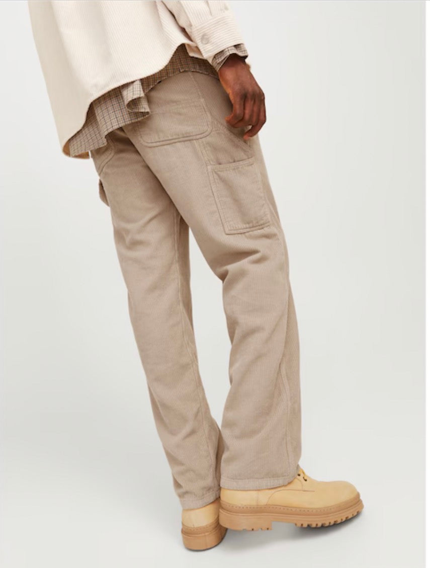 Jack and Jones Corduroy Trousers in Crockery
