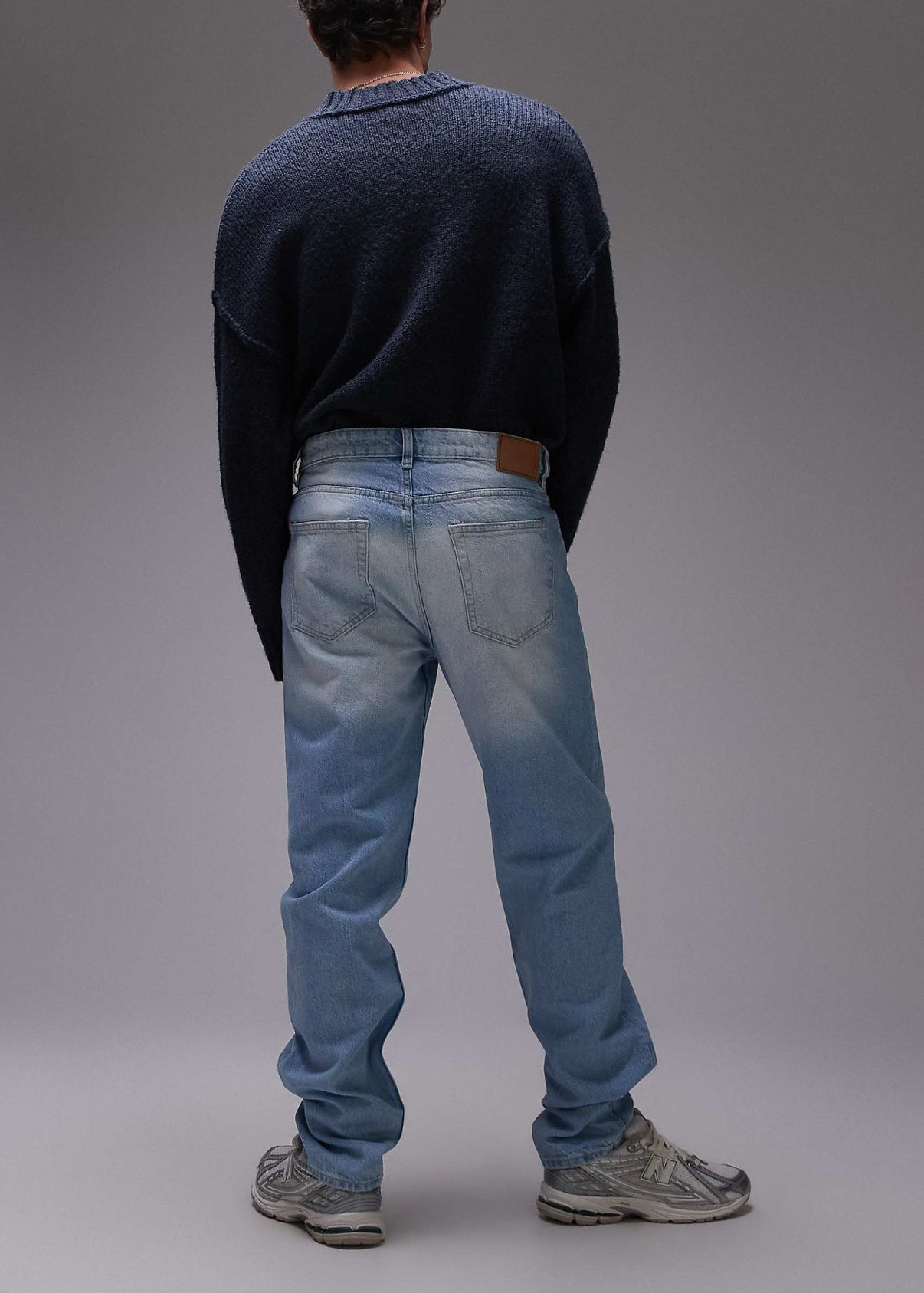 Mango Bob tapered fit jeans in light blue