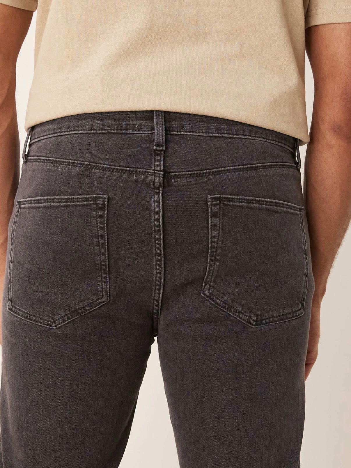 ASOS DESIGN stretch flared jeans in washed black