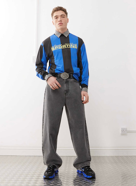 COLLUSION X001 antifit jeans in grey