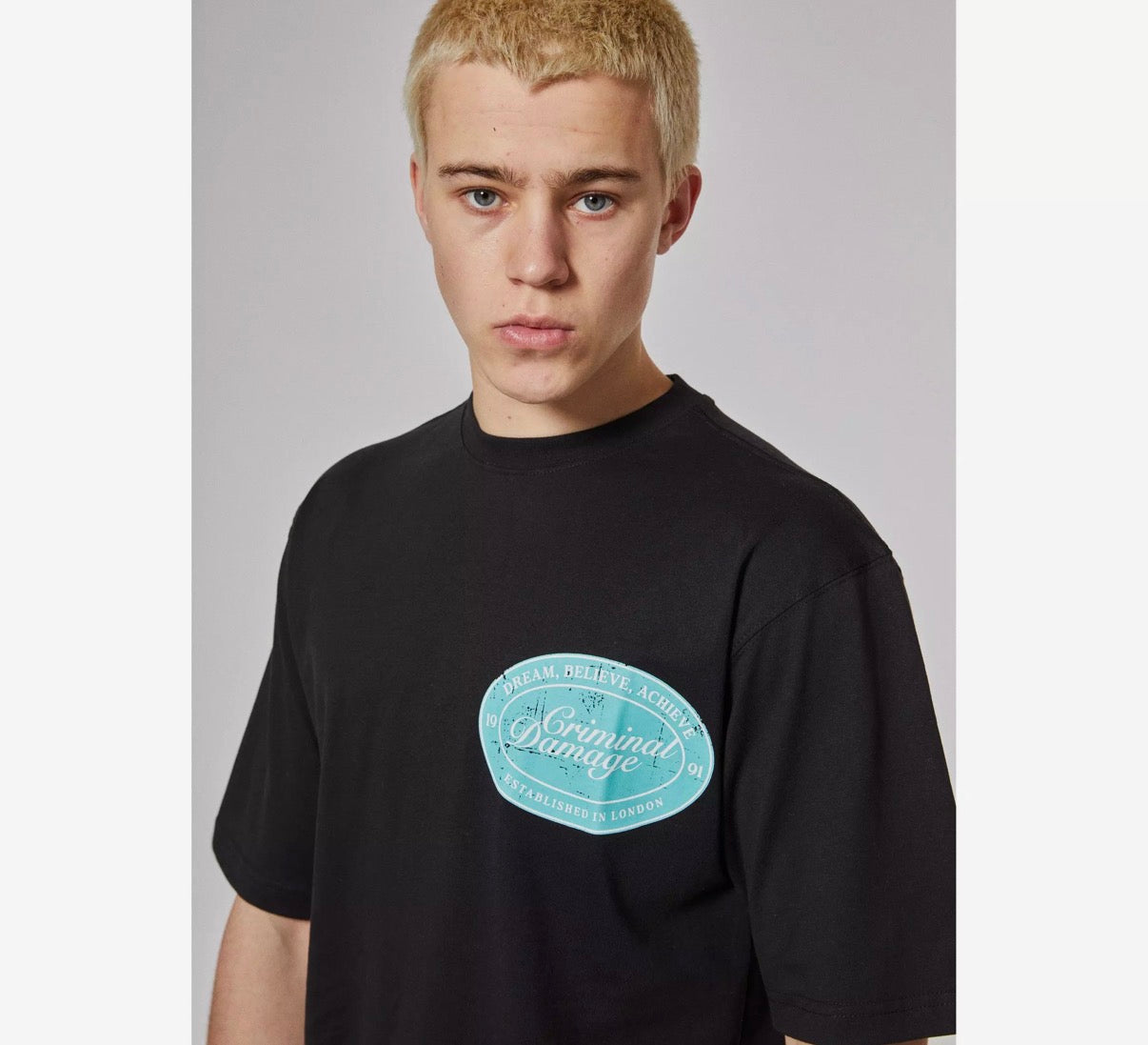 Criminal Damage oversized T-shirt