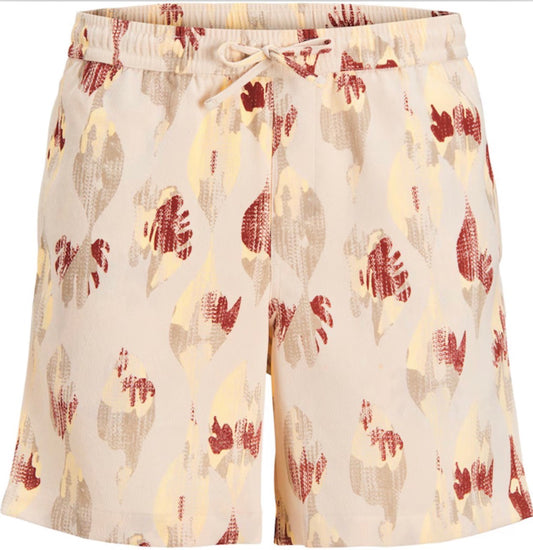 Jack and Jones Fleece Jogger Shorts in moonbeam