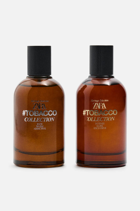 ZARA TOBACCO INTENSE DARK EXCLUSIVE + RICH WARM ADDICTIVE EDP 2 X 100 ML / 2 X 3.38 OZ