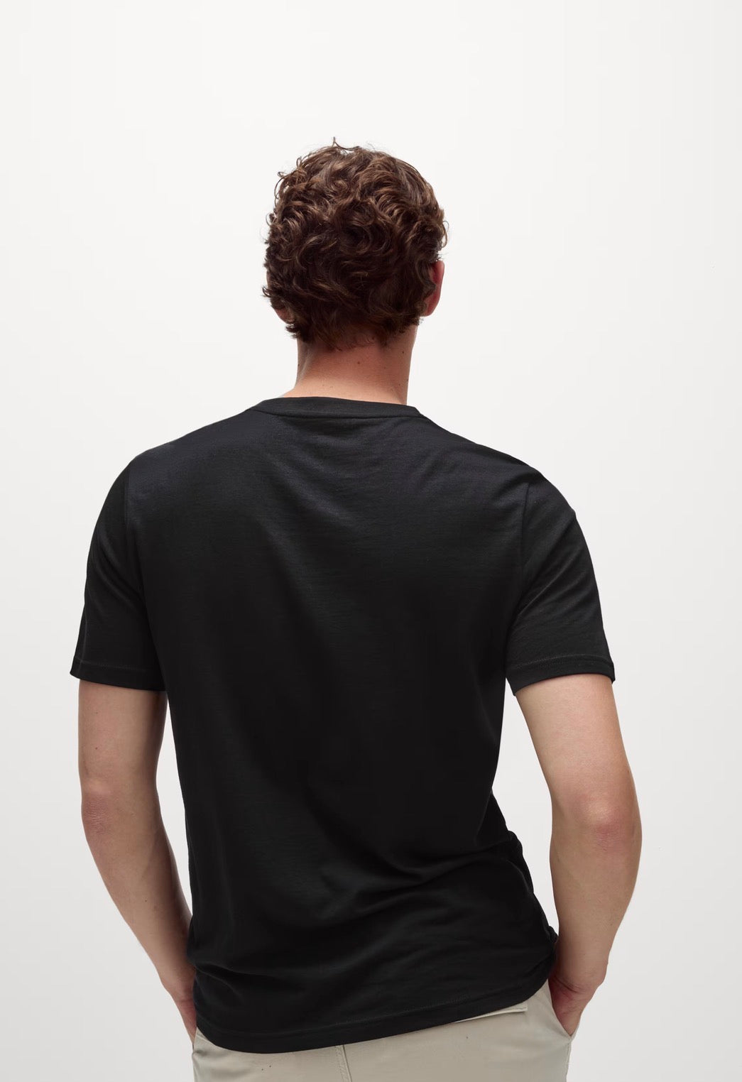 Mark & Spencer plain black crew neck T-shirt