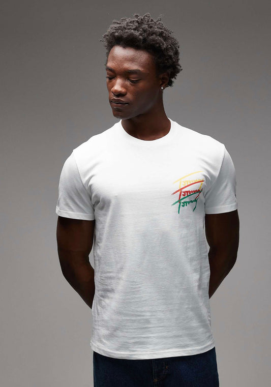 Tommy Jeans repeat signature backprint t-shirt in white