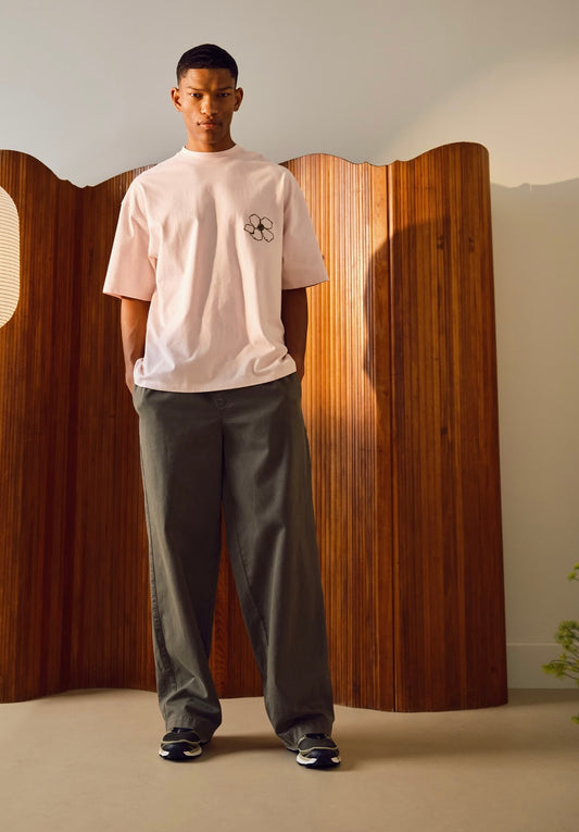 Topman essential washed trousers in khaki